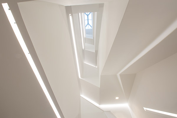 stairwell design and lighting Edinburgh offices