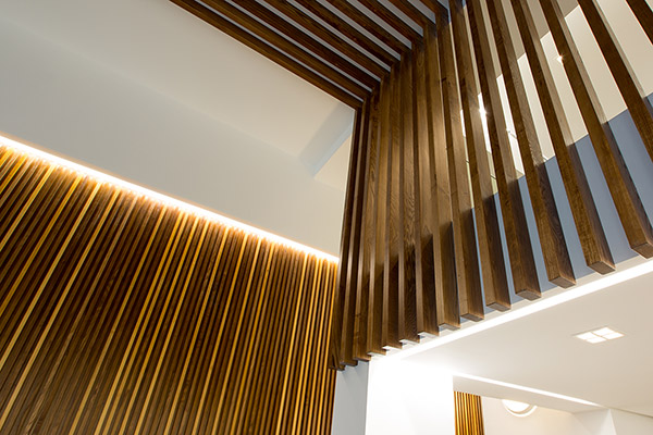timber screening design Edinburgh offices